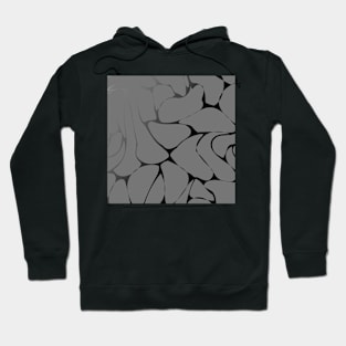 Black Grey Abstract Art Hoodie